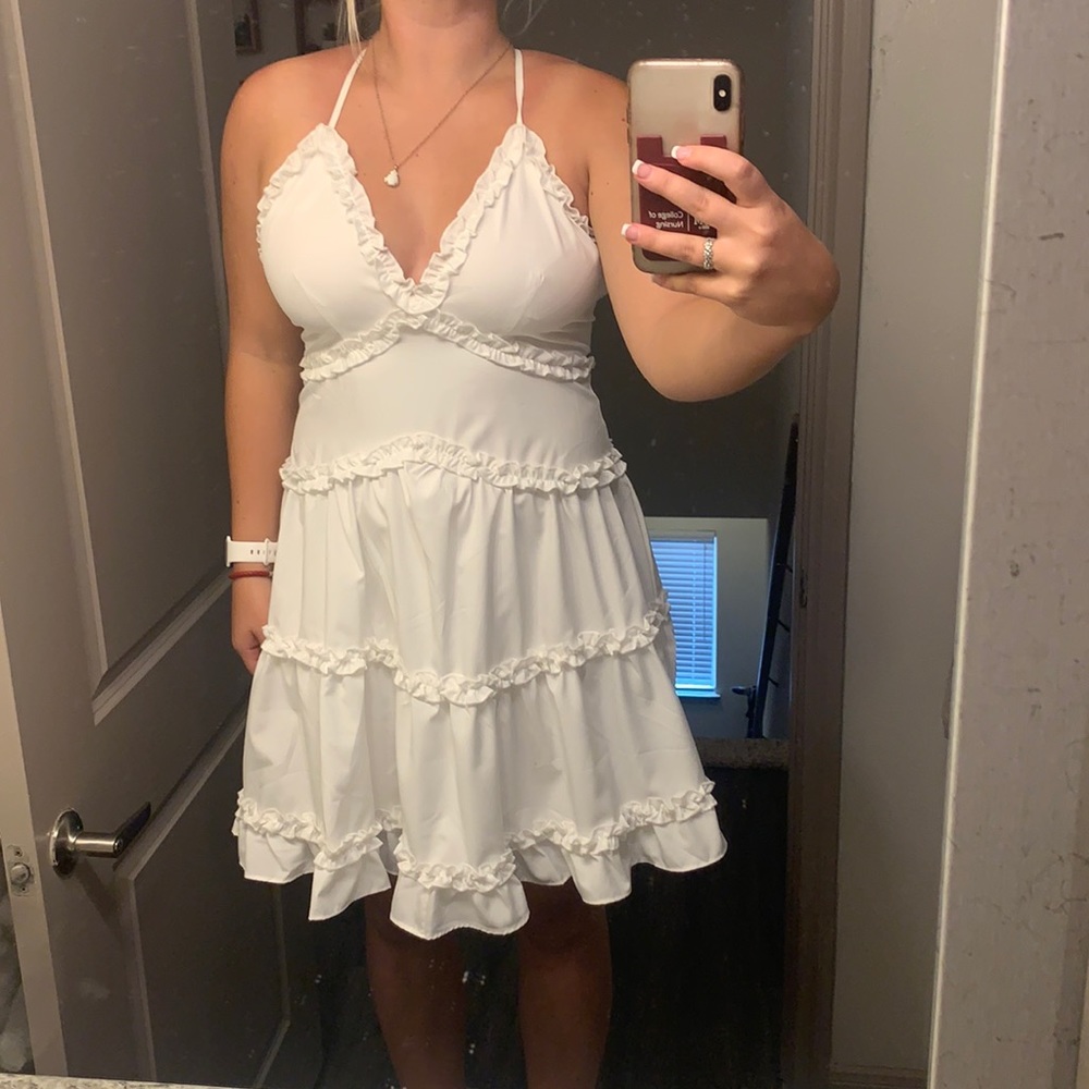 White Layered Dress Brand New